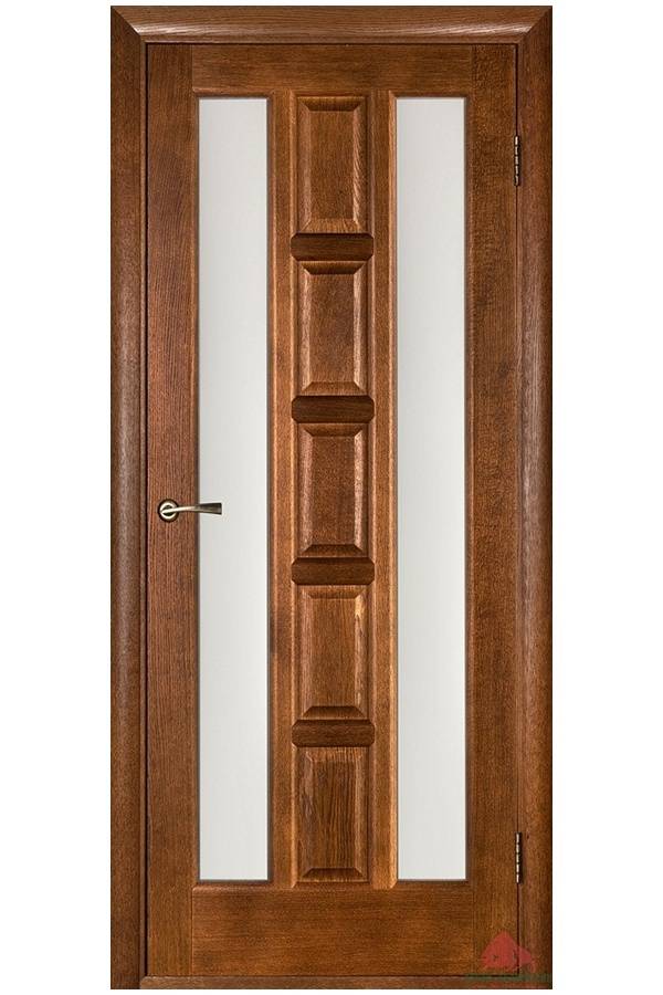 Межкомнатная дверь Квадро каштан ПОО - Интернет магазин Двери Тут